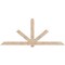 Ekena Millwork Kennewick Smooth Timber Gable Bracket, Douglas Fir, 108"W x 45"H x 3 1/2"D x 5 1/2"F, 10/12 Pitch GBW108X45X0406KEN00SDF - alternate 1